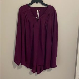 Dark purple blouse
